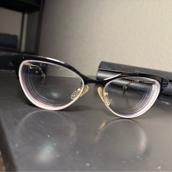 Prada Black Cat-Eye Glasses - Picture 1 of 6